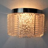 Wall lamp by Kaiser Leuchten in frosted glass Germany 1960