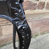 Table de milieu salon console 1900 néo louis xv en bois noirci napoleon iii