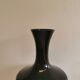 Large Danish glass vase in deep purple/black colour..