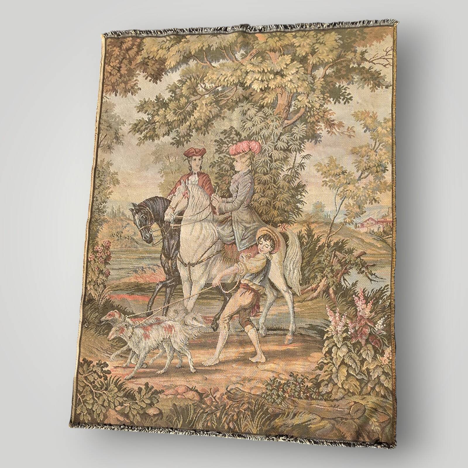 Vintage jacquard wall tapestry