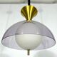 Vintage brass Stilux Milano chandelier, Italy 1960s