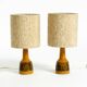 A pair of beautiful small ceramic table lamps by Cloos & Co., 1960s