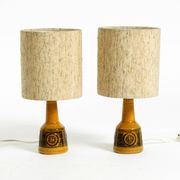 A pair of beautiful small ceramic table lamps by Cloos & Co., 1960s