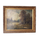 oil on ancient canvas