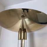 Design floor lamp in plexiglass and brass