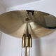 Design floor lamp in plexiglass and brass