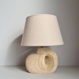 Albert Tormos style sculpture lamp in white stone / 60s / art / artisanal work / Mid-Century / France / 20th century