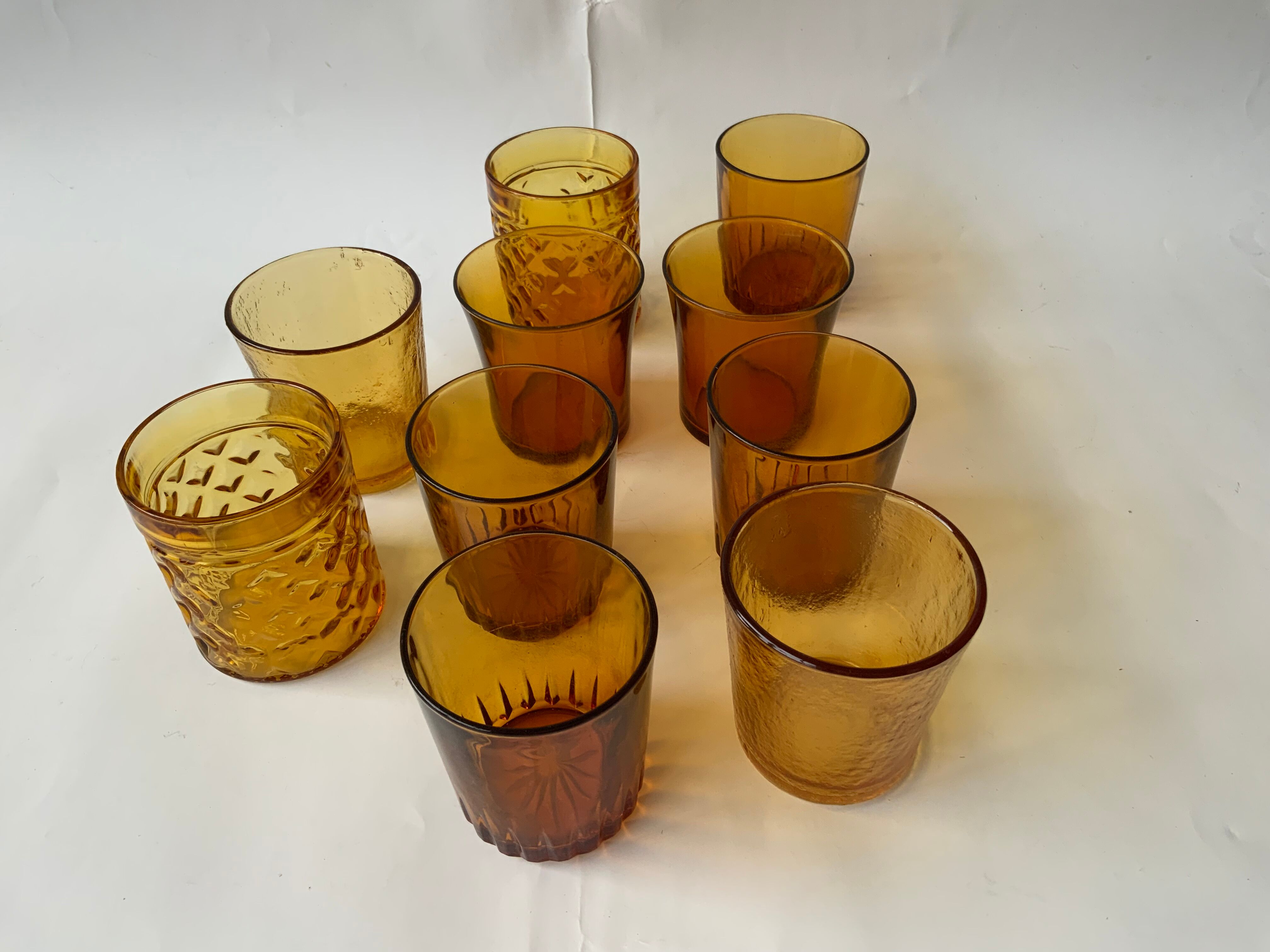 Unarthed amber glasses