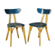 Set of 2 chairs Luterma "banana" 1955 vintage bistro