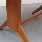 1950s coffeetable in cherrywood, adjustable in height