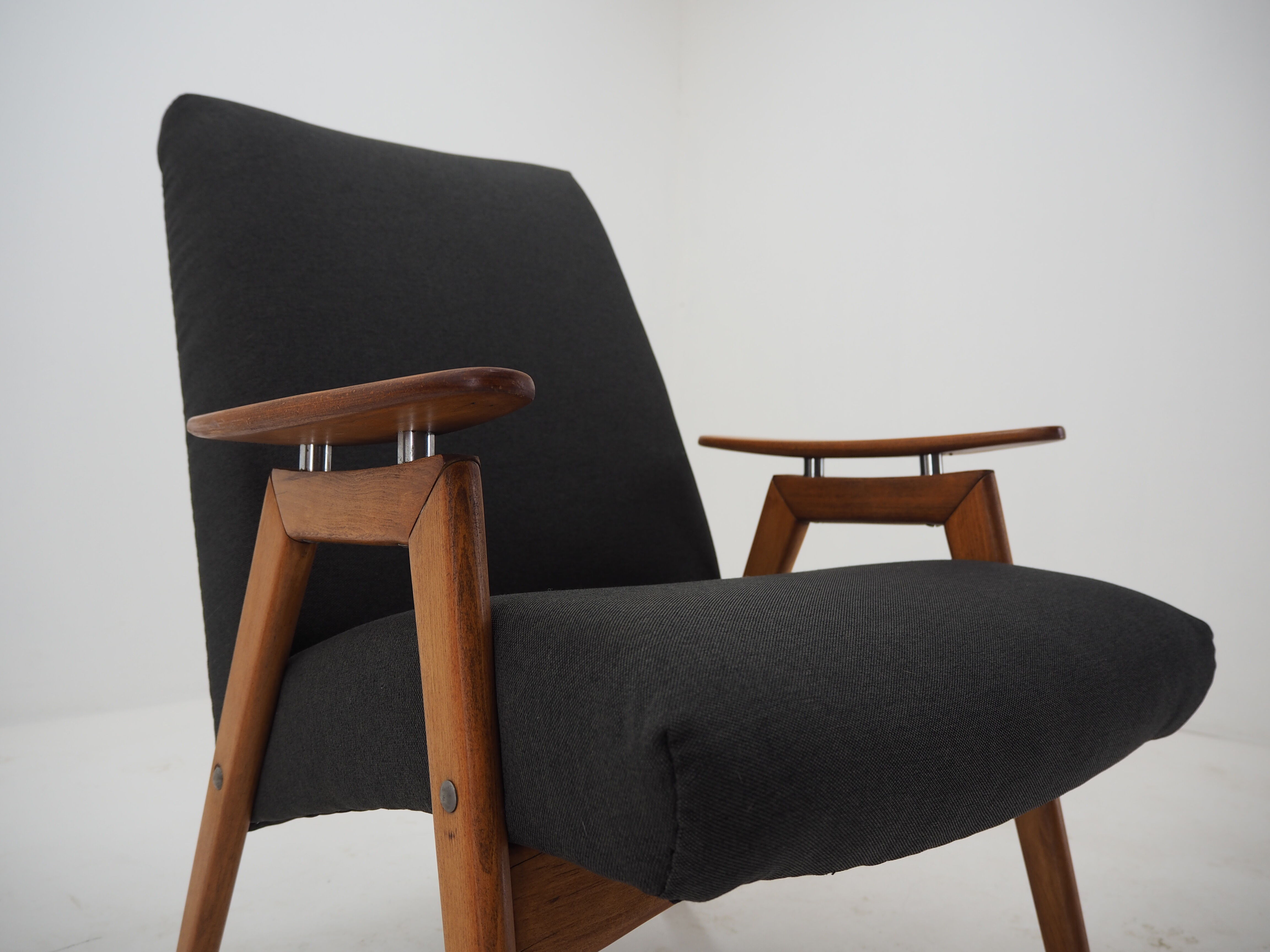 Pair of midcentury armchairs Czechoslovakia 1960s