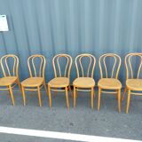 6 vintage cannees chairs old