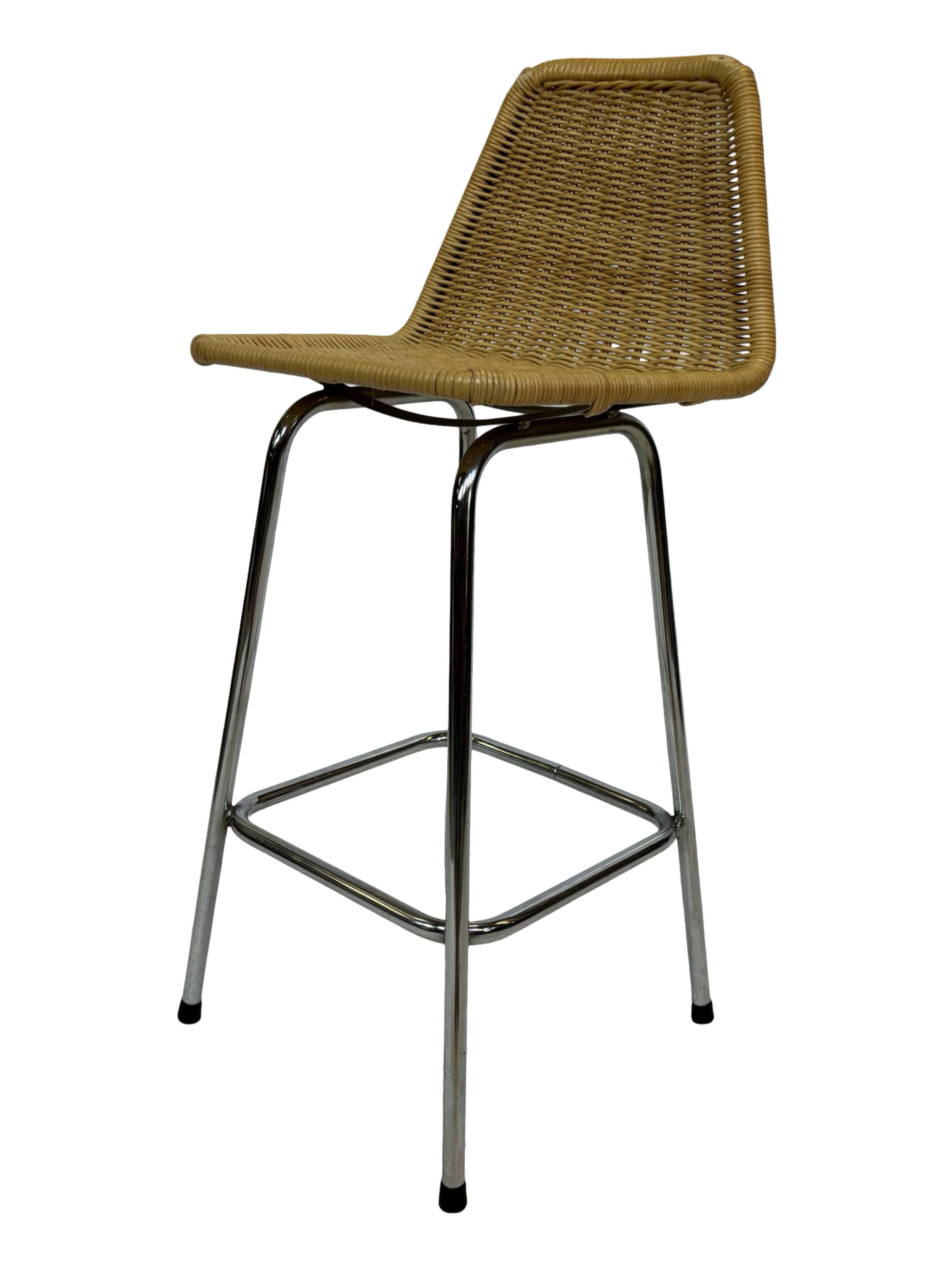 Vintage stool barstool Dirk van Sliedregt Rohe Noordwolde 1960 Netherlands