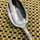 Silver-plated dessert spoon from Christofle, Perles model