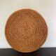 Woven straw basket