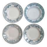 4 Terre de Fer soup plates