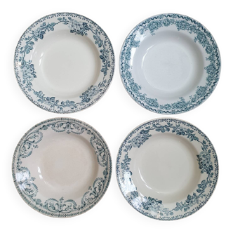 4 Terre de Fer soup plates