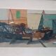 Marine painting oil on panel signed 50s/60s