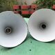 2 suspensions with enamelled sheet metal cones