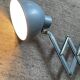 Industrial scissors wall lamp from the 1960s.
