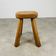 Brutalist stool solid wood deco chalet