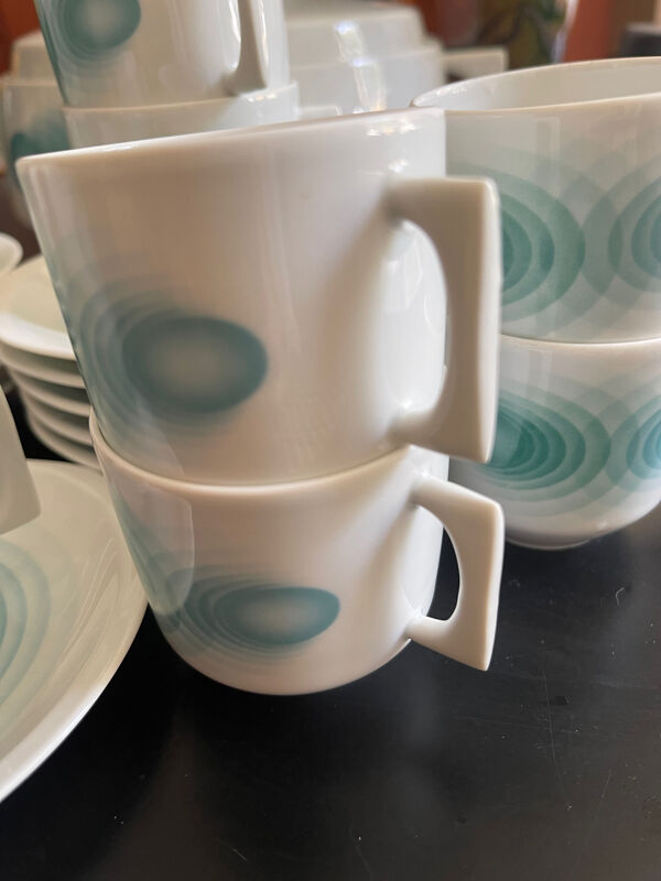 11 tasses à café Oberon de Bernardaud