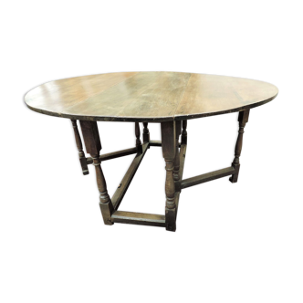 Table Gateleg en chêne england XVIII siècle