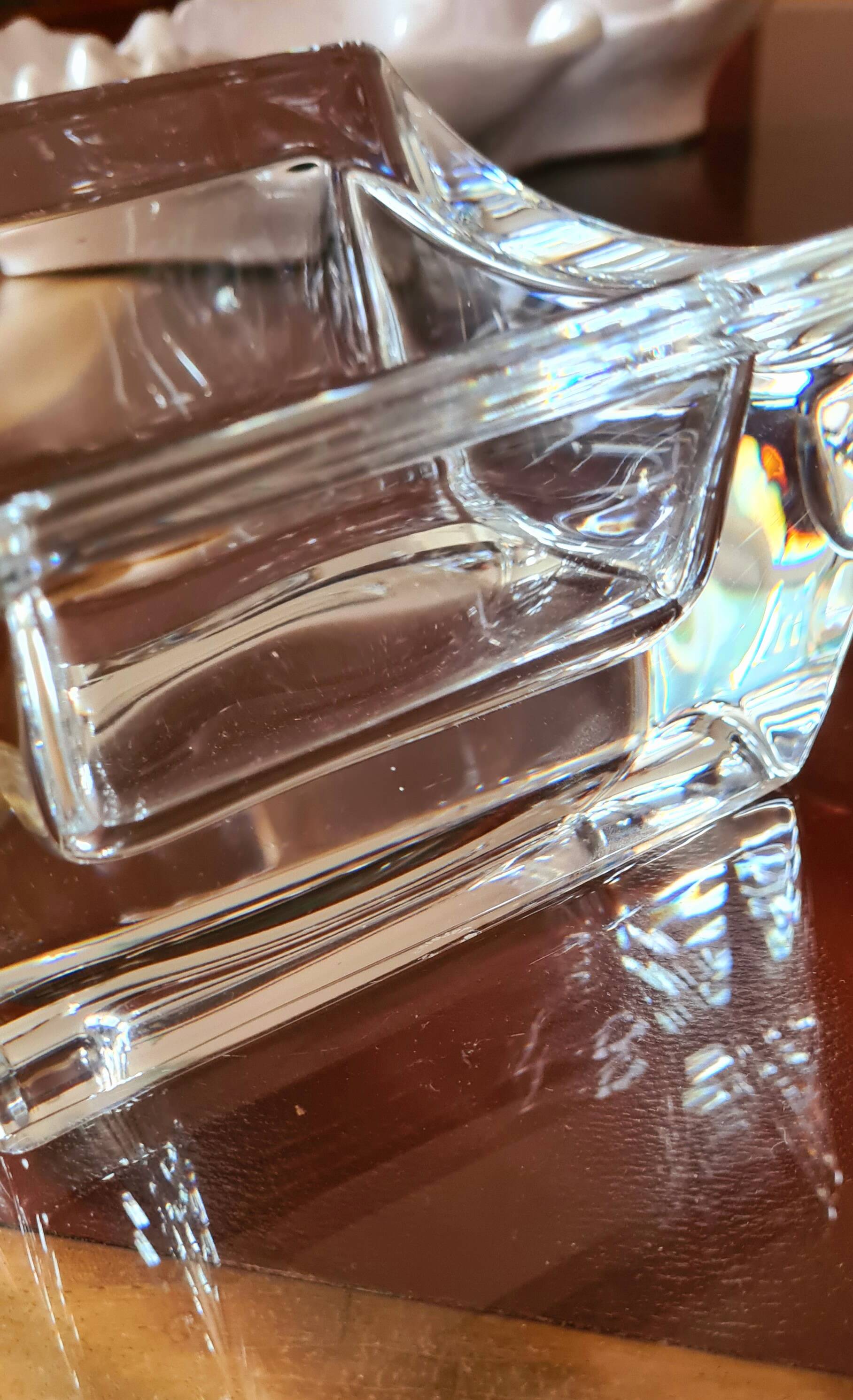Vannes crystal pocket tray or paperweight