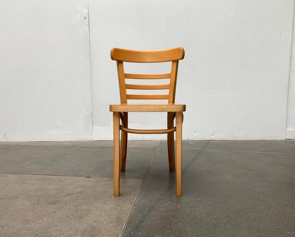 Mid-century German bentwood chairs by ZPM Radomsko for Mobilair, 1950s, set of 3.