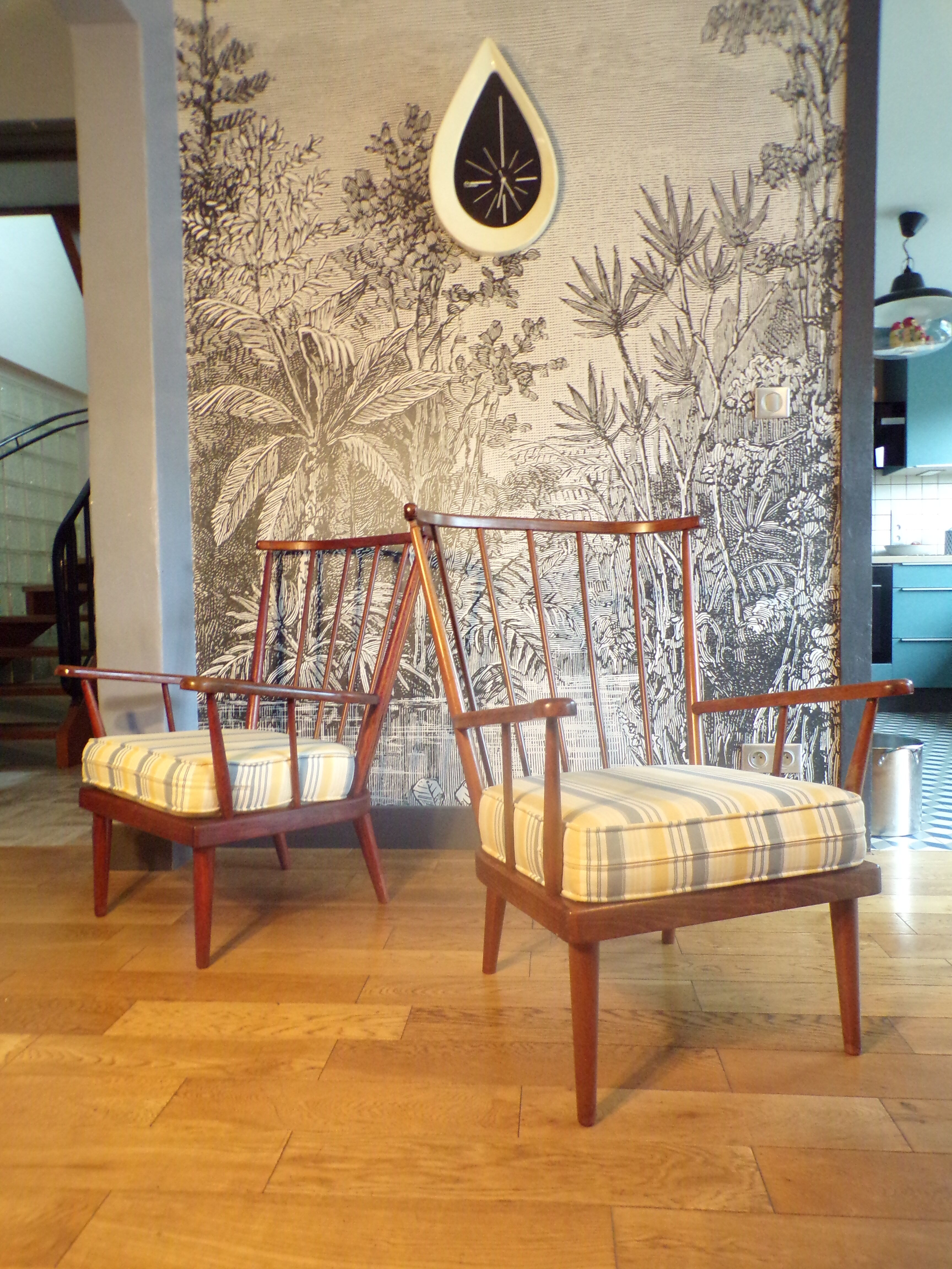 Baumann fan armchairs