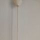 Suspension vintage 1950 opaline blanc - 60 cm