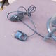 Old grey table lamp