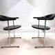 Set of 2 Kaufeld Airport 037 chairs by Geoffrey Harcourt, 1960