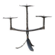 Three-branched wrought iron candle holder, 1950s