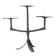 Three-branched wrought iron candle holder, 1950s