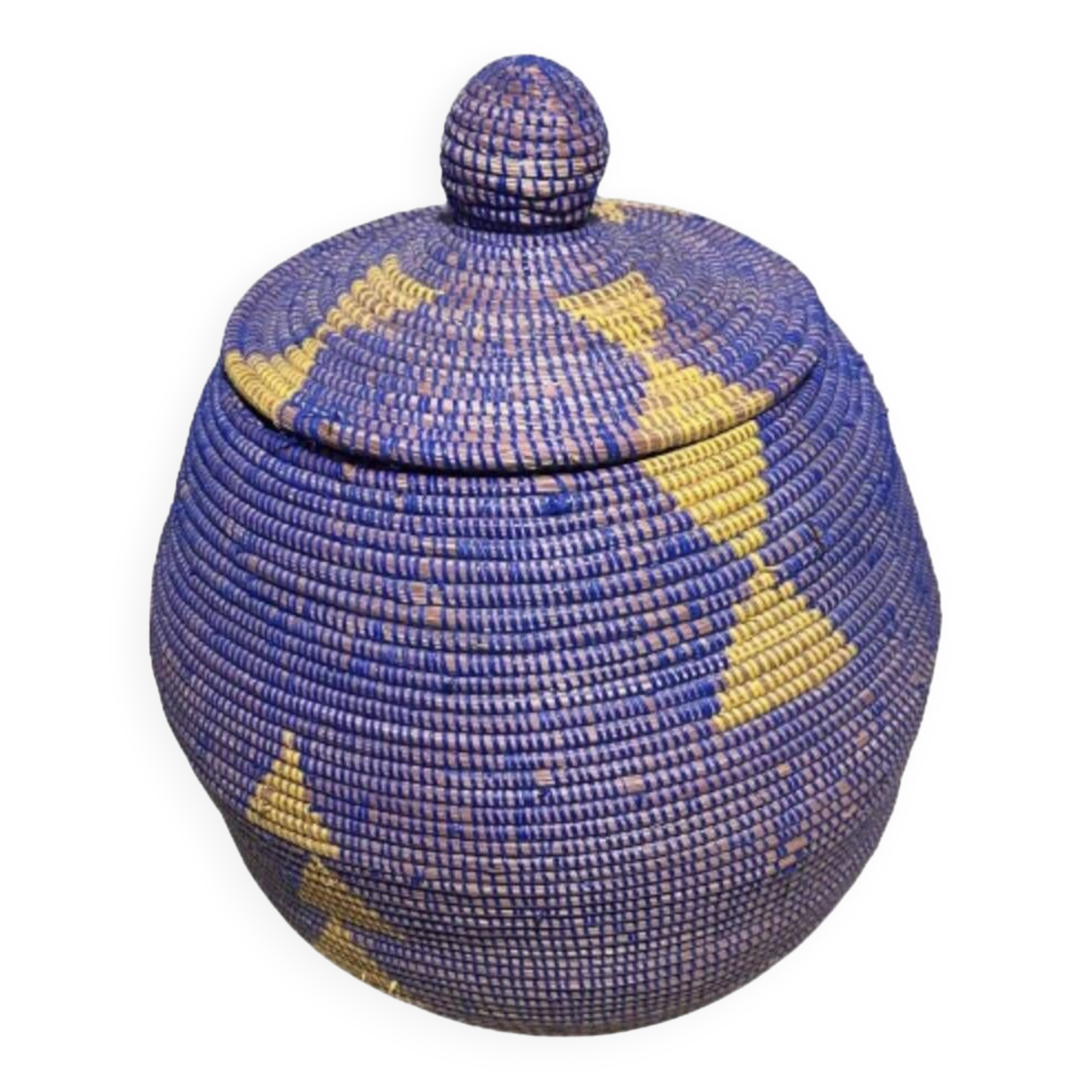 Magnificent handmade woven storage basket Height: 40/50 cm Ø: 30/50 cm