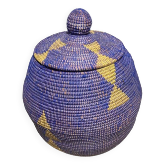 Magnificent handmade woven storage basket Height: 40/50 cm Ø: 30/50 cm