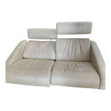 Steiner leather sofa model Faubourg