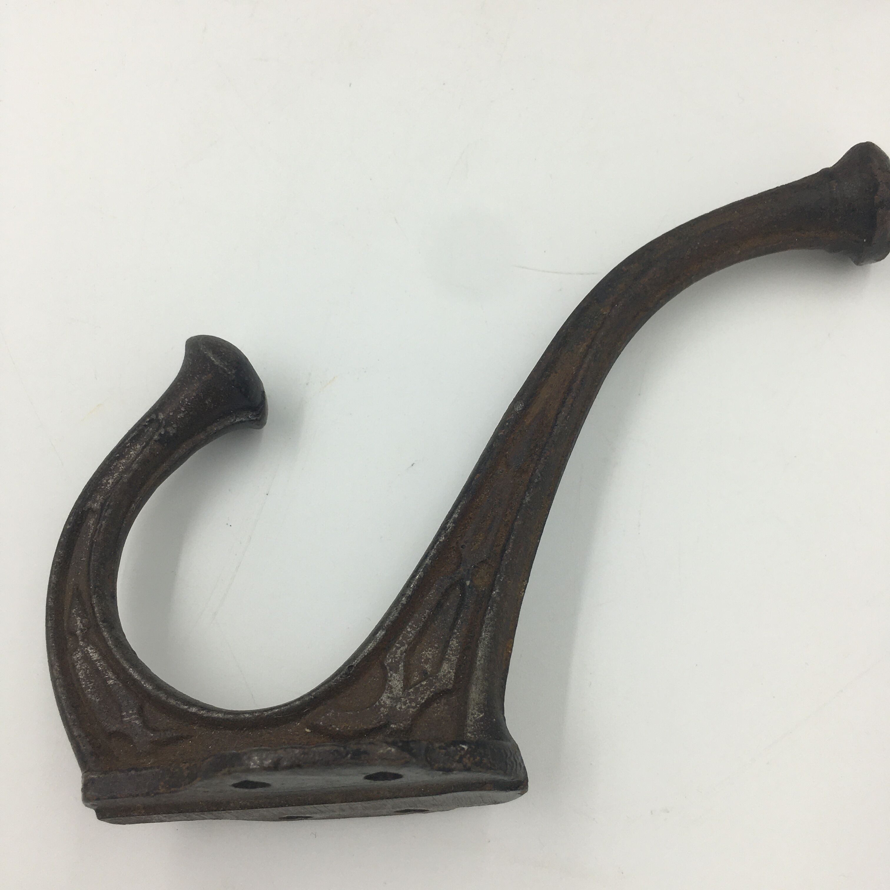 Set of 5 cast iron hooks early 20th