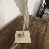 Large white wrought iron lamp
