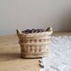 Vintage barbotine sugar bowl / sweet jar blackberry basket