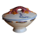 Covered ceramic vegetable dish with painted marine decoration – lobster