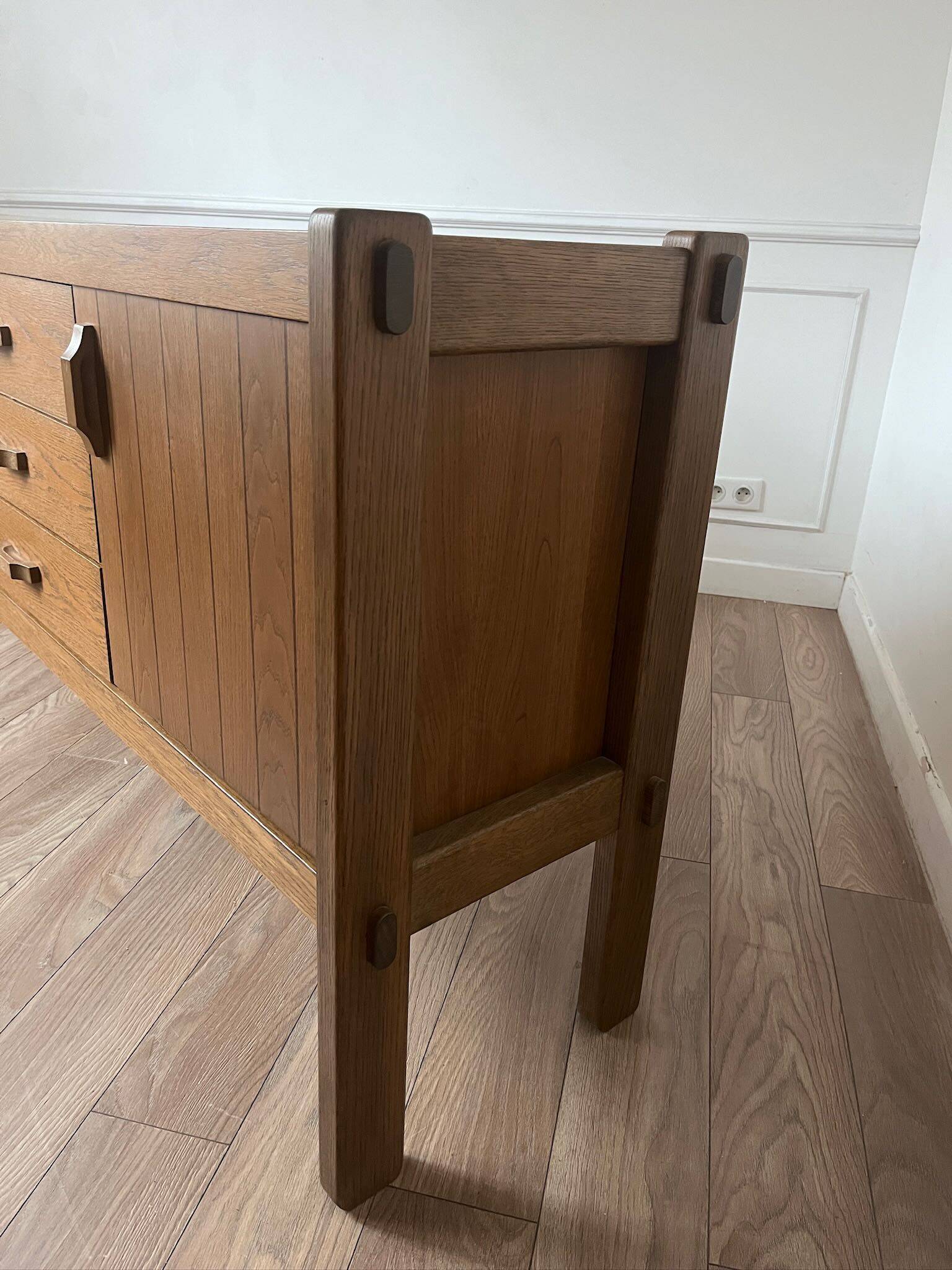 Large vintage brutalist sideboard