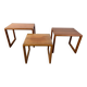 Tables gigognes en teck par Dyrlund, années 1960.