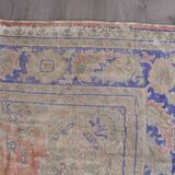 Antique Handmade Vintage Oushak Rug