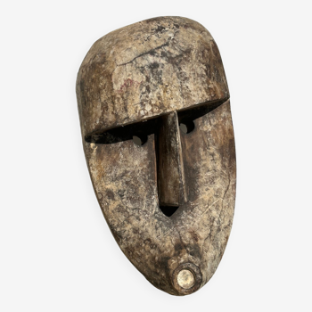 Large Timor mask in patinated wood H:50cm (2)
