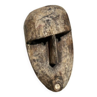 Large Timor mask in patinated wood H:50cm (2)