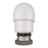 White opaline glass table lamp, Italy, 1970s