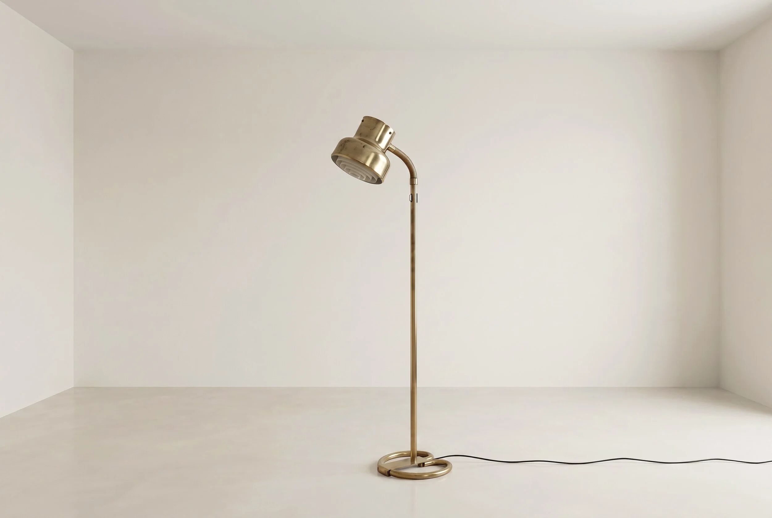 Anders Pehrson – Bumling floor lamp in brass, second half of the 20th century