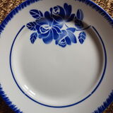 Blue ceramic plates